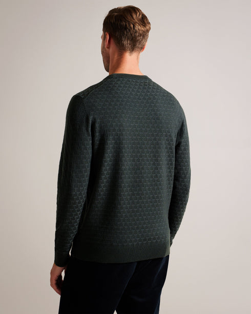 LOUNG-Knitwear-Ls T Stitch Crew Neck- Ted Baker Romania